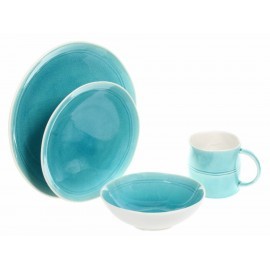 Haus Plato para Ensalada Redondo Turquesa