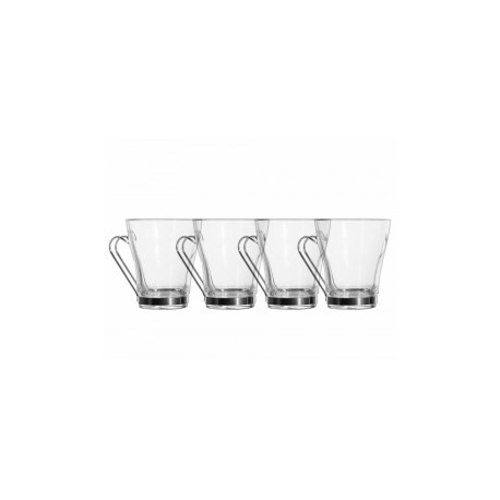 Bormioli Set de 4 Tarros para Capuchino