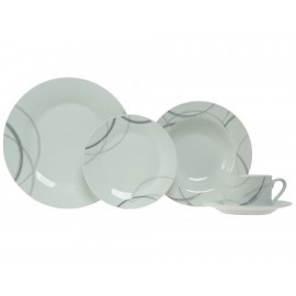 Gallery Vajilla Charleston 30 Piezas Blanco