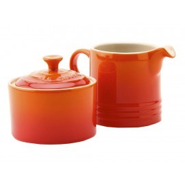 Le Creuset Azucarera y Cremera Naranja Flame
