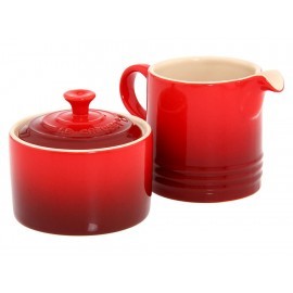 Le Creuset Azucarera y Cremera Cherry