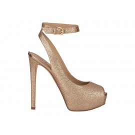 Zapatilla stiletto Guess oro