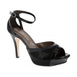 Sandalia con perforado Ramiro Olivares negro