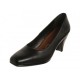 Zapatilla lisa Suave Pies negro.