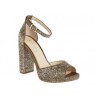 Sandalia con lentejuelas Jessica Simpson oro