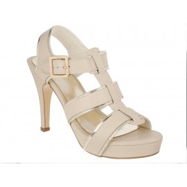 Sandalia lisa Renatta Scottos hueso