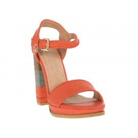 Sandalia lisa Cloe naranja