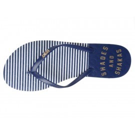 Sandalia a rayas Roxy azul