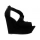 Sandalia lisa LOB negro