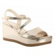 Sandalia wedge Ramiro Olivares oro