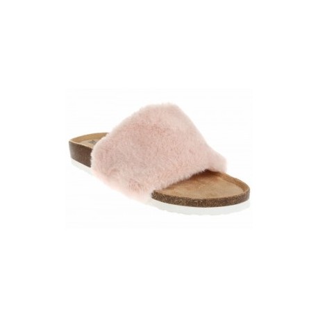 Sandalia con peluche That's It rosa