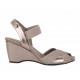 Sandalia lisa Anne Klein pewter
