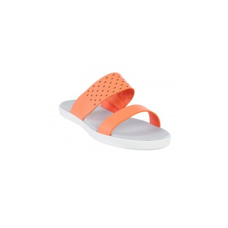Sandalia lisa Lacoste naranja claro