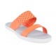 Sandalia lisa Lacoste naranja claro