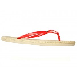 Sandalia lisa Roxy rojo