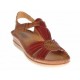 Sandalia lisa wedge Pikolinos de piel