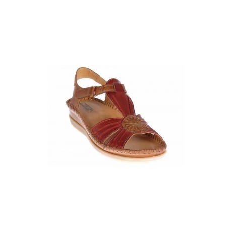 Sandalia lisa wedge Pikolinos de piel