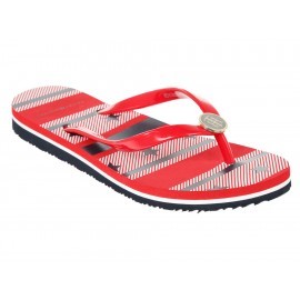 Sandalia lisa Tommy Hilfiger rojo