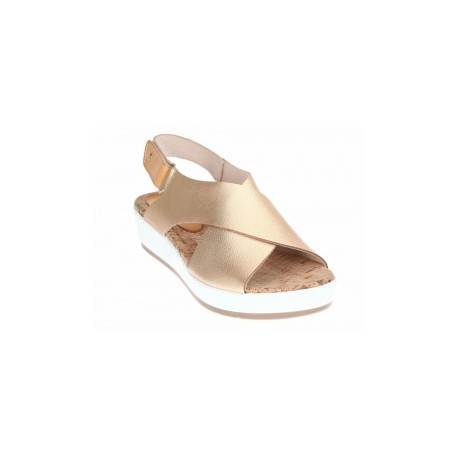 Sandalia de wedge Pikolinos de piel