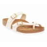 Sandalia lisa Birkenstock crema