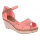 Sandalia wedge Tommy Hilfiger coral