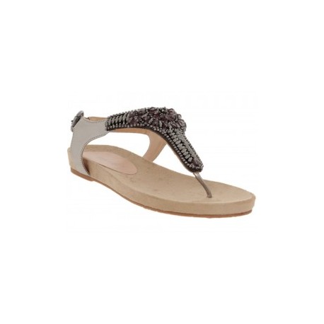Sandalia lisa Westies gris obscuro