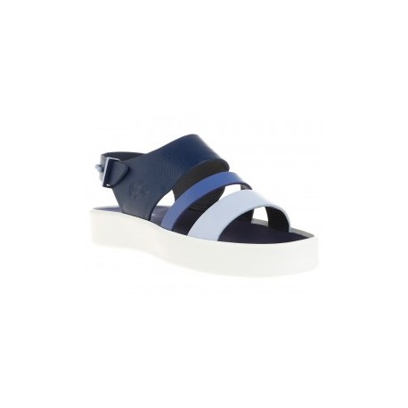 Sandalia lisa Lacoste azul marino