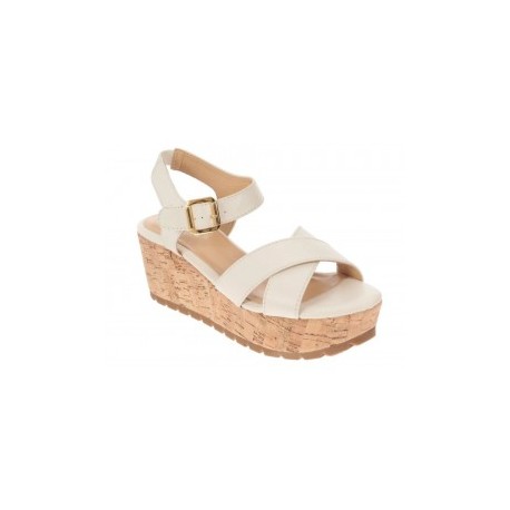 Westies Sandalia de Plataforma Lisa