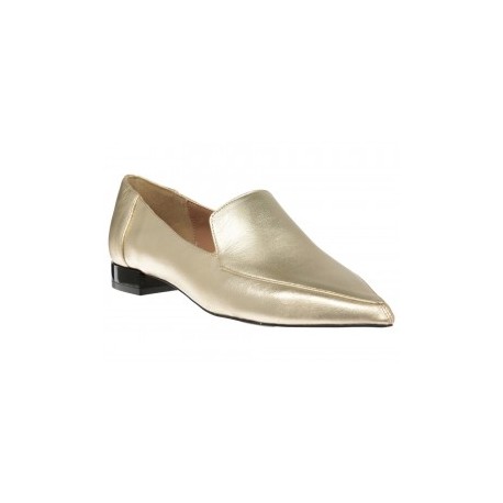Zapato cerrado Diego Torre Blanca oro