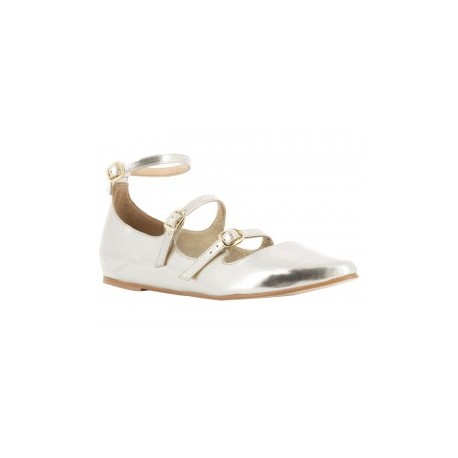 Balerina lisa Westies plateado