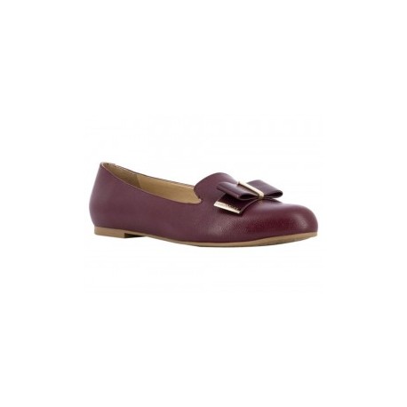 Zapato liso Westies vino