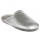 Pantufla lisa Arra plata