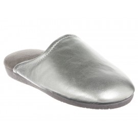Pantufla lisa Arra plata