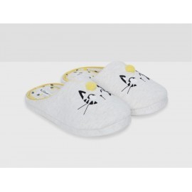 Pantunfla estampada Etam beige