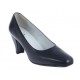 Zapatilla lisa Suave Pies azul marino