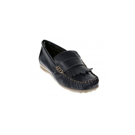 Zapato liso Lieb azul marino