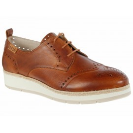 Zapato con plataforma Pikolinos brandy