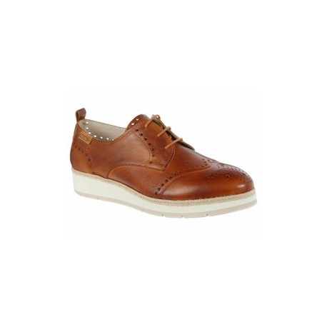 Zapato con plataforma Pikolinos brandy