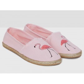 Pantufla estampada Etam rosa