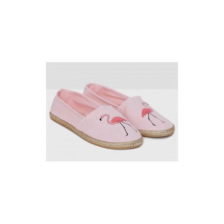 Pantufla estampada Etam rosa