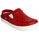 Sandalia lisa Crocs rojo obscuro