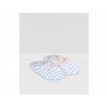 Pantufla a rayas Etam gris