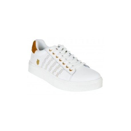 Tenis liso K-Swiss piel blanco
