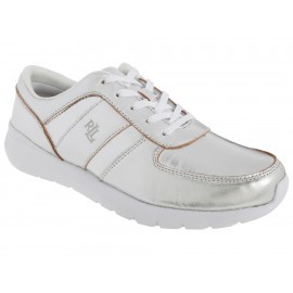 Tenis liso Lauren Ralph Lauren plateado