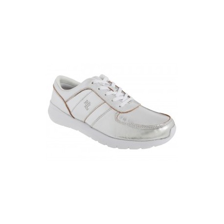 Tenis liso Lauren Ralph Lauren plateado