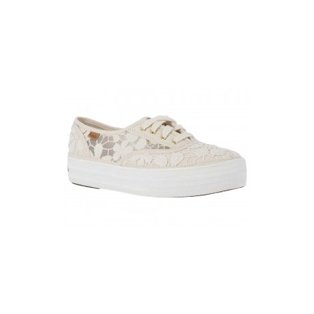 Tenis de encaje Keds beige