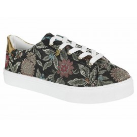 Tenis floral Arezzo negro