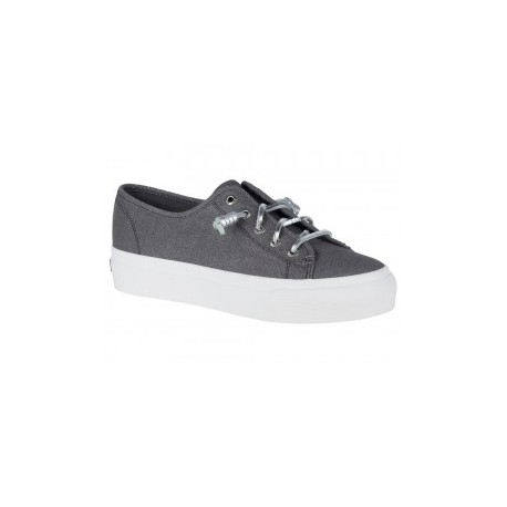 Tenis liso Sperry gris obscuro