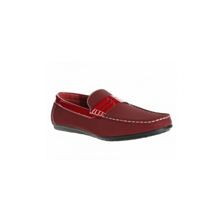 Zapato mocasín JBE rojo