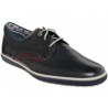 Zapato Fluchos de piel azul marino